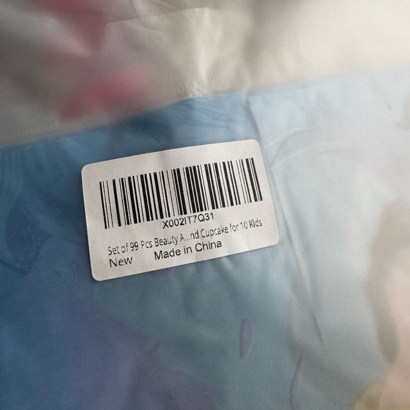 Lot of 3- Beauty and The Beast Party Set - for 30 people New - Picture 5 of 6